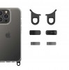 蘋果iPhone15系列 雙掛勾透明手機殼
