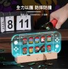 Switch 卡帶收納盒｜水晶透明磁吸款+11色發光實木底座