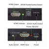 4Kx2K HDMI to HDMI+3.5mm音源 光纖轉接器
