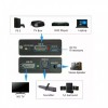 4Kx2K HDMI to HDMI+3.5mm音源 光纖轉接器