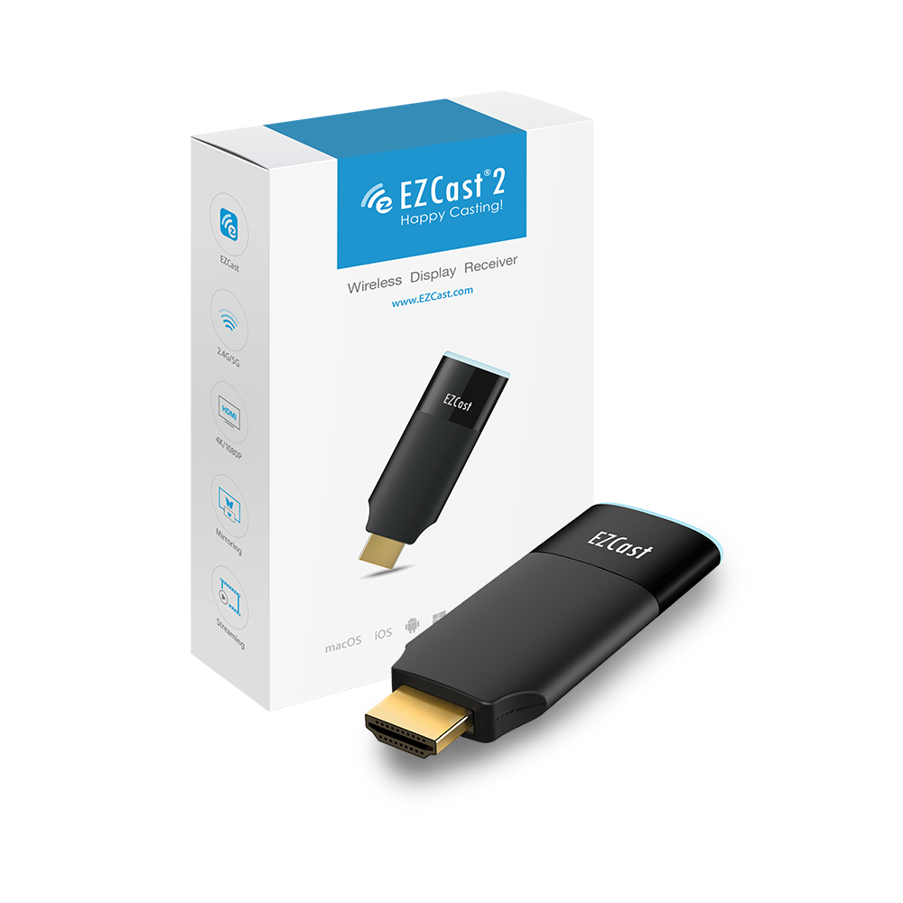 EZCAST2 - HDMI 無線投影接收器 - 安卓 / 蘋果 / PC 通用