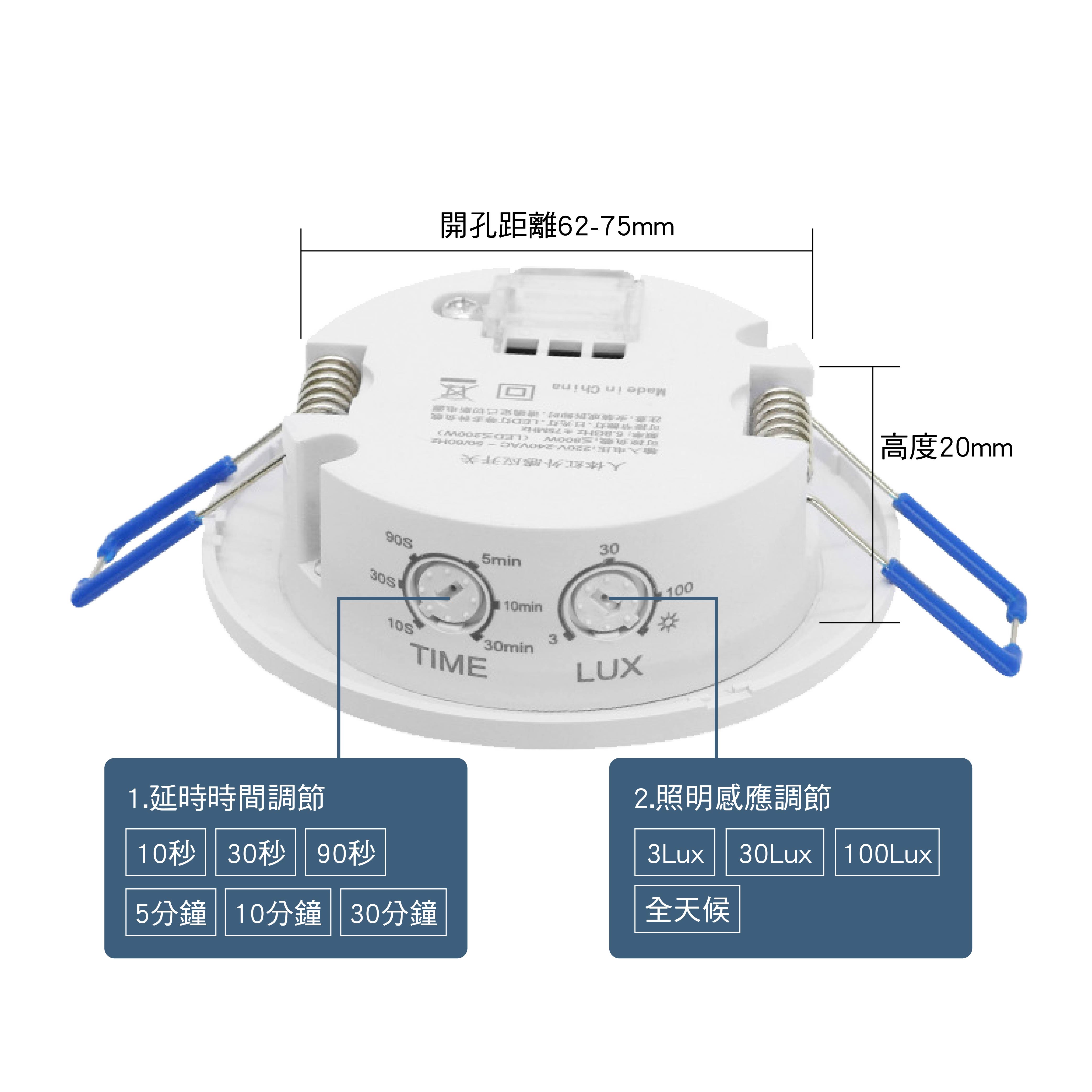 100-240V嵌入式頂吸雙用紅外線感應|-順悅科技有限公司遙控車-官網商城
