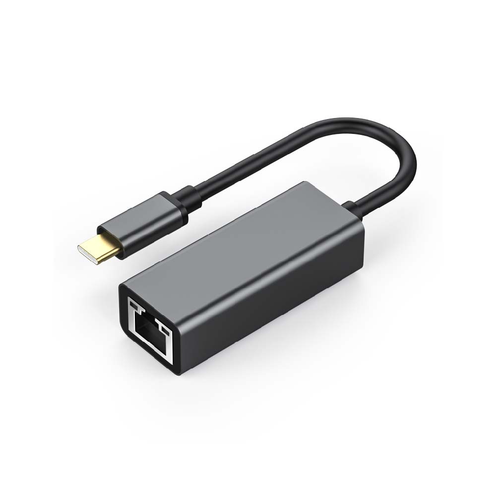 Type-C轉RJ45 千兆網卡轉接器｜鋁合金