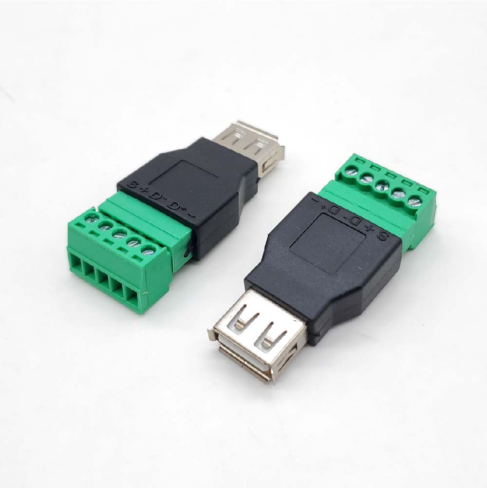 免焊接 USB公母轉5Pin端子 免焊接 USB公母轉5Pin端子