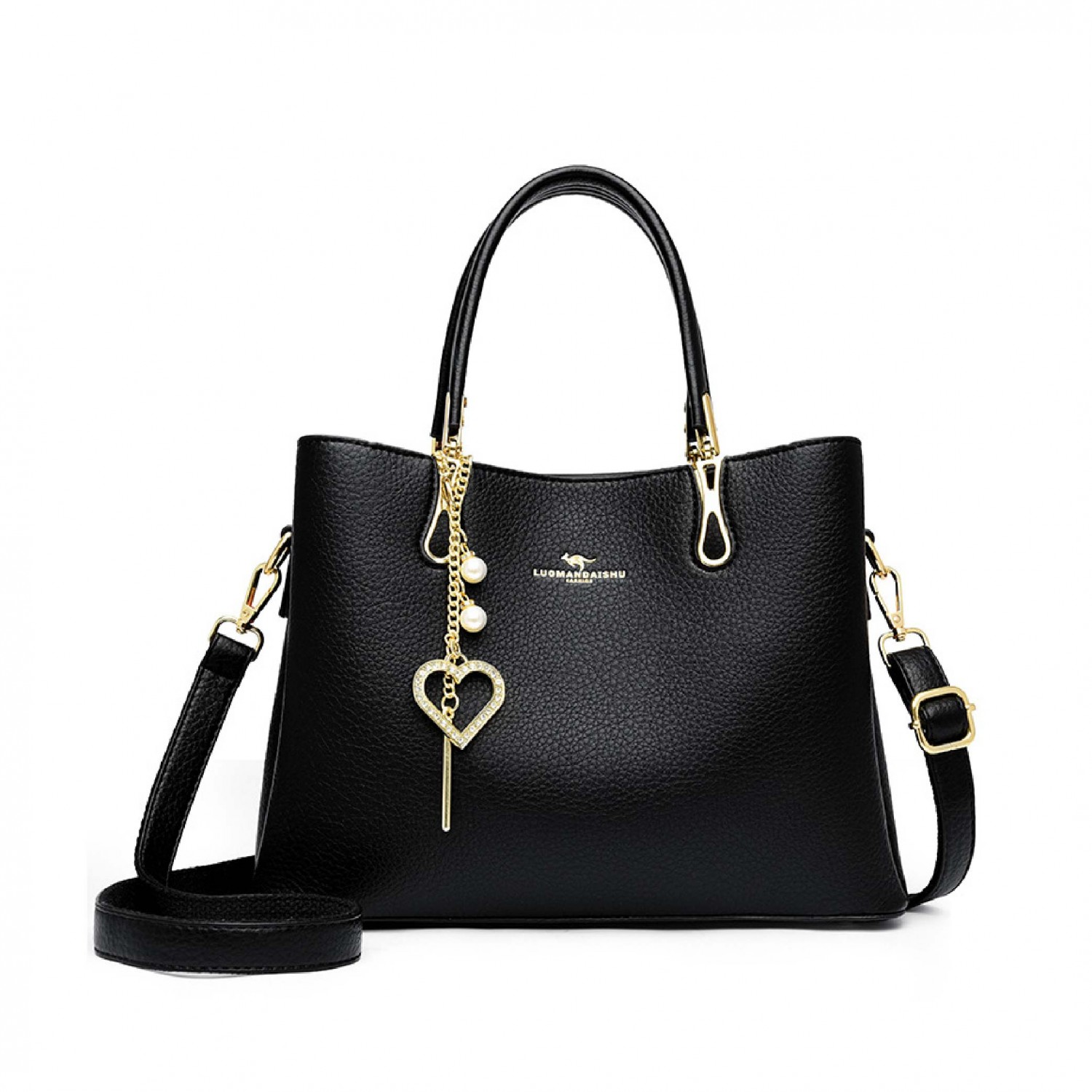 單肩斜背手提包｜黑色