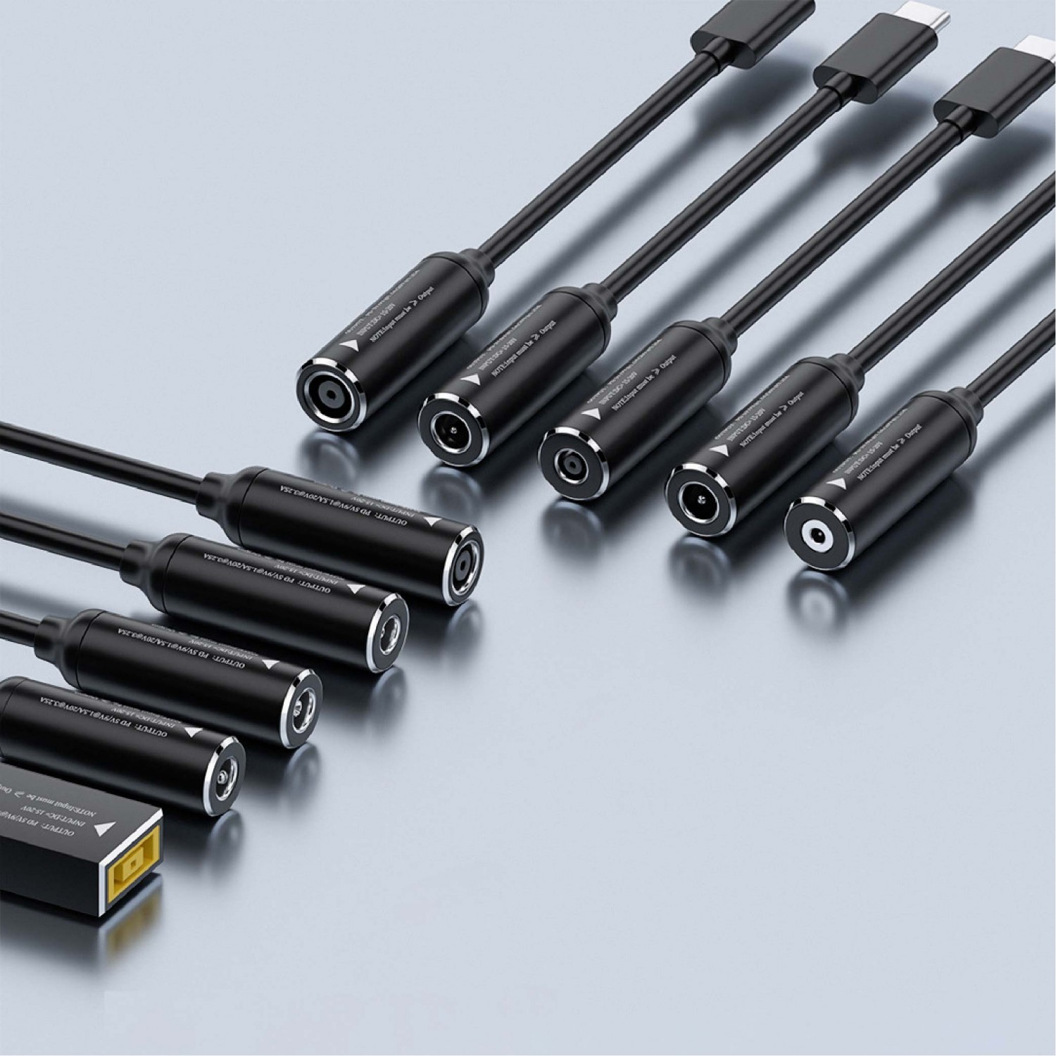 DC母轉Tpye-C公轉接線｜65W/140W｜24款/聯想方孔