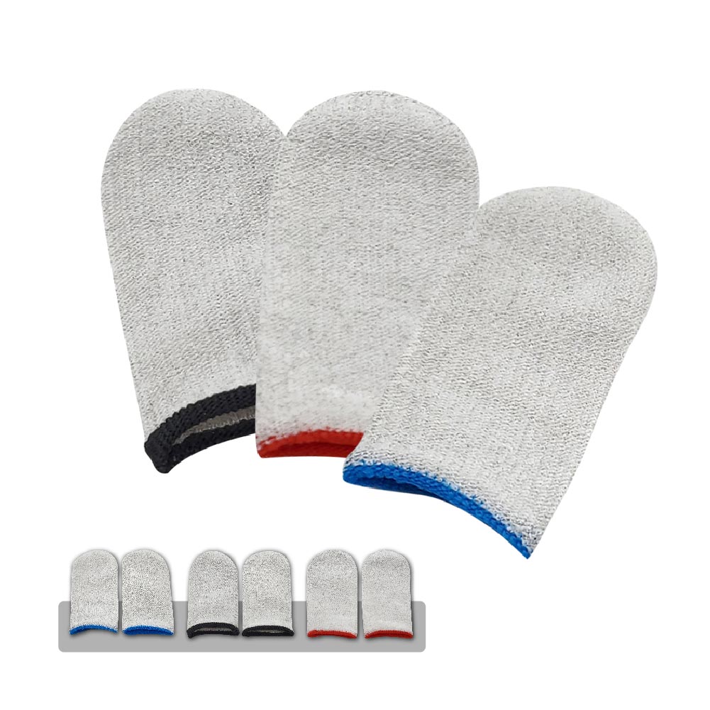 超薄玻銀電競指套-銀纖維紅邊/黑邊/藍邊