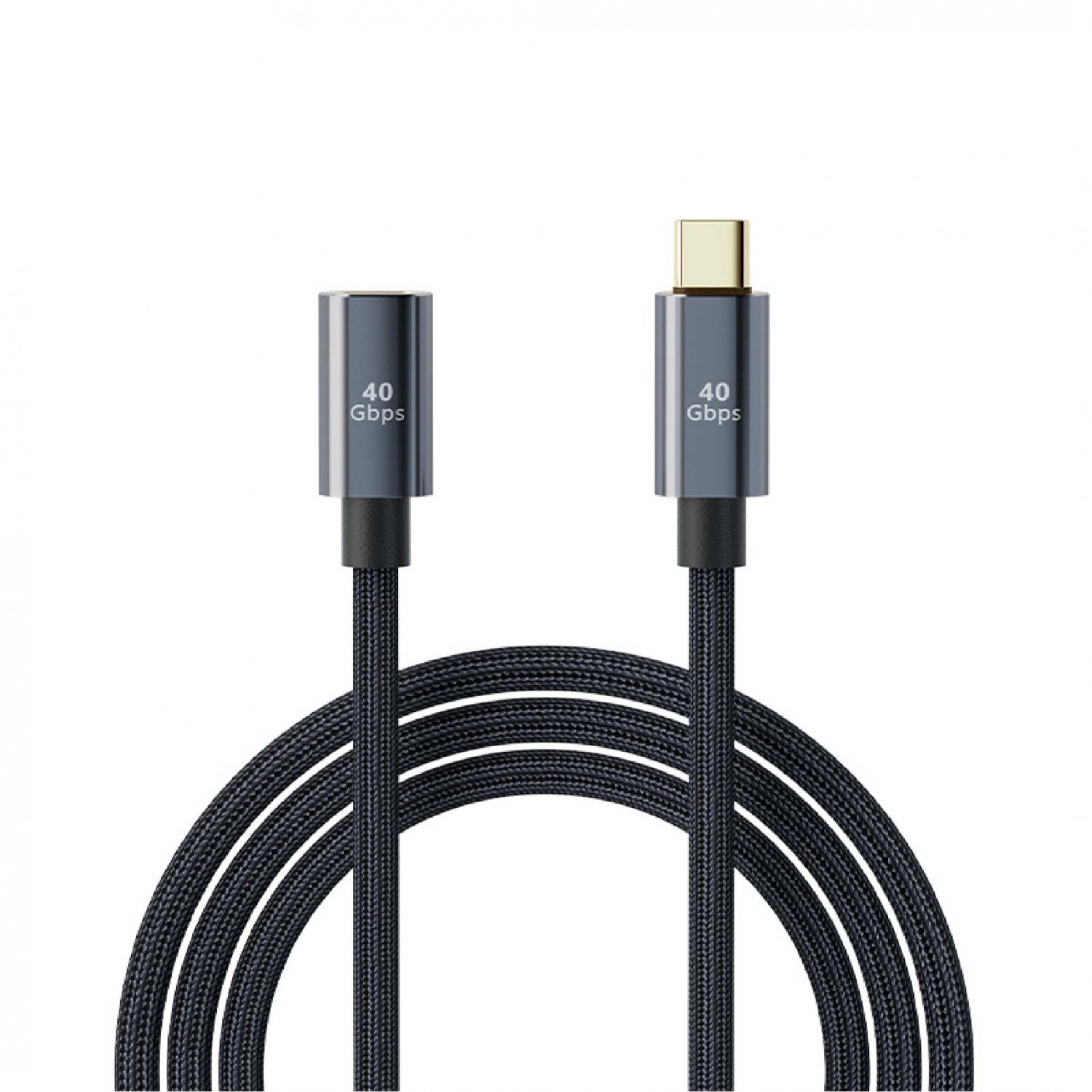 Type-C公對母延長編織線｜100W/40Gbps/8K投影