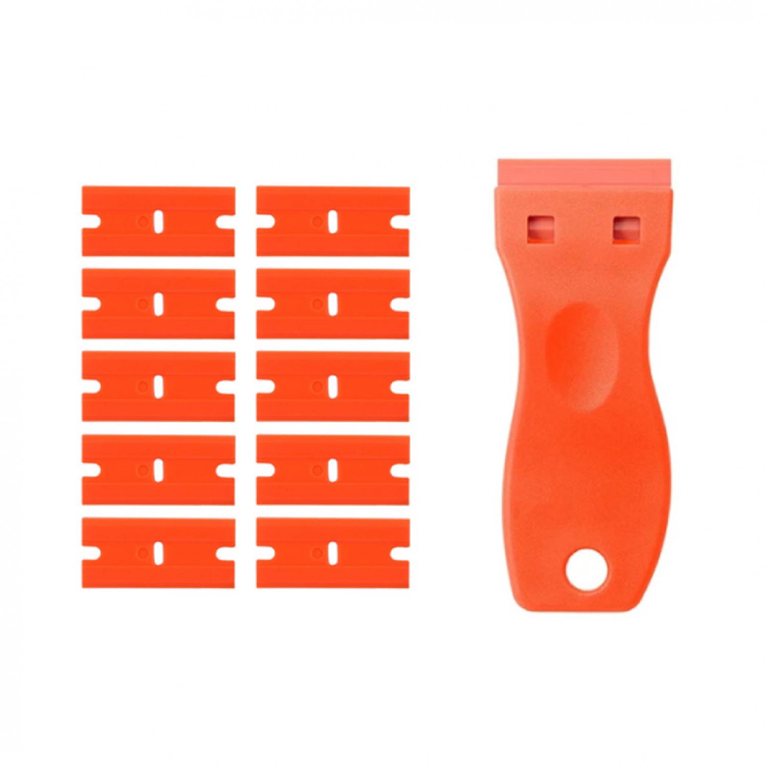 塑膠除膠鏟刀1+10套組｜附替換刀片