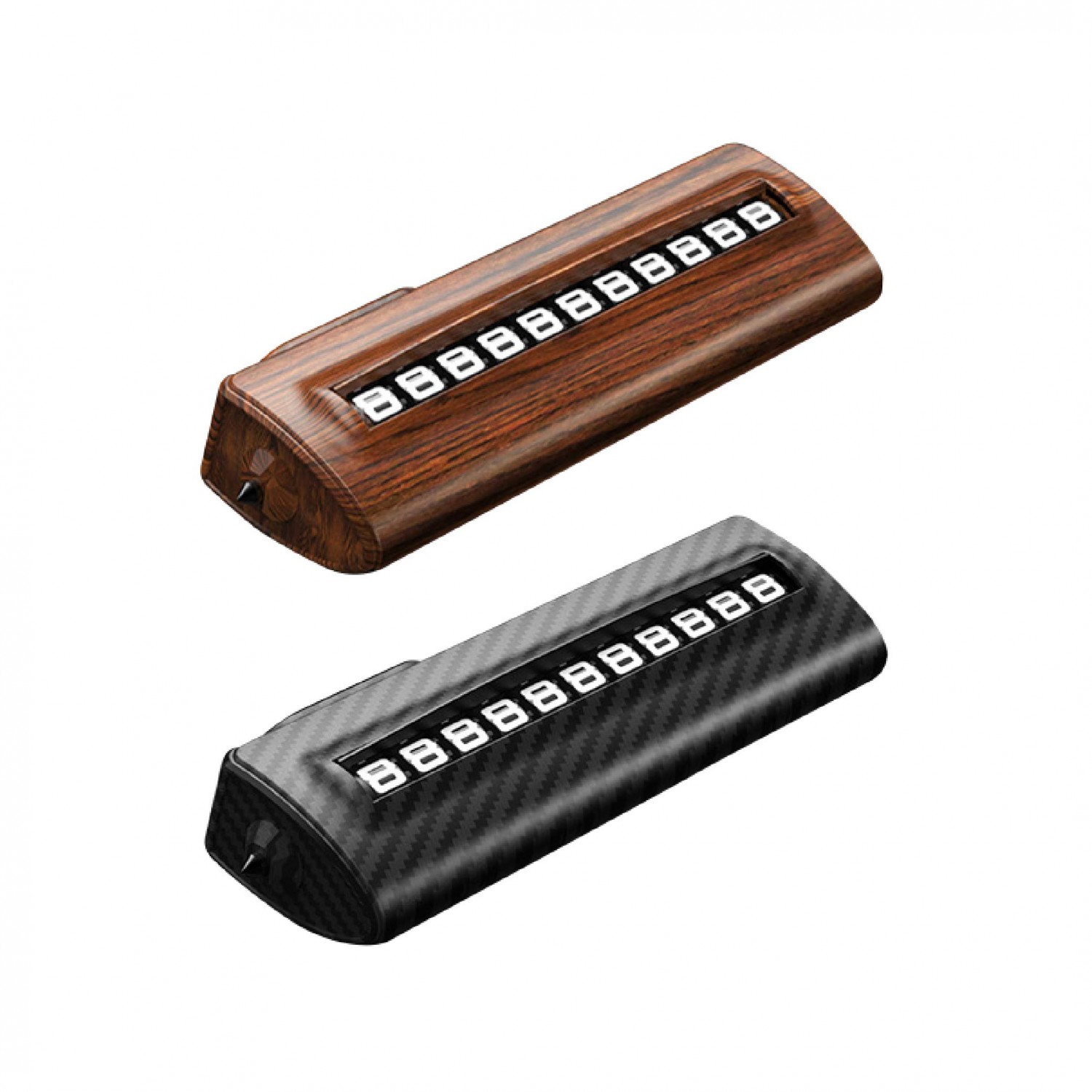 滾輪式停車牌｜木紋/碳纖紋