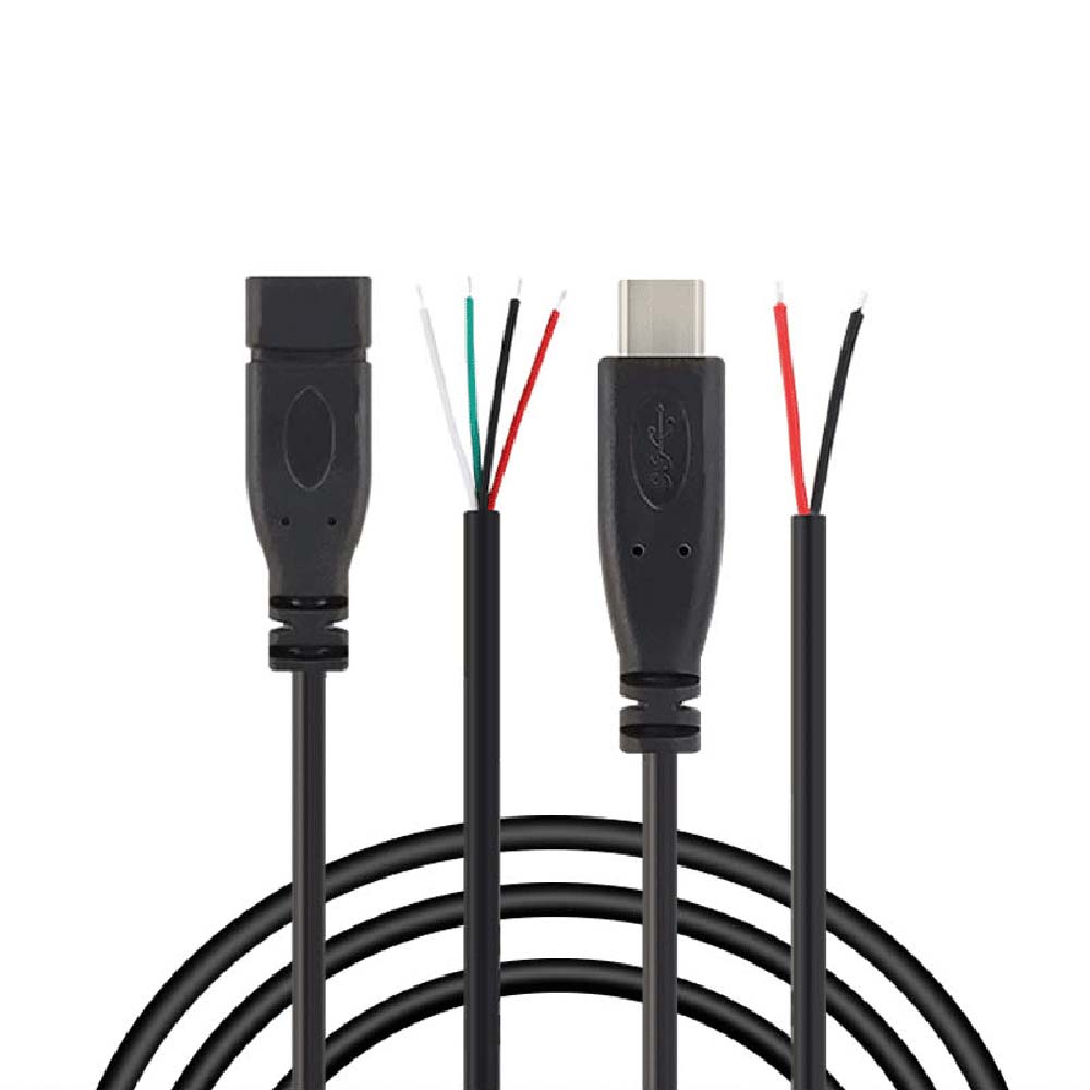 Type-C 公母電源線｜2芯/4芯