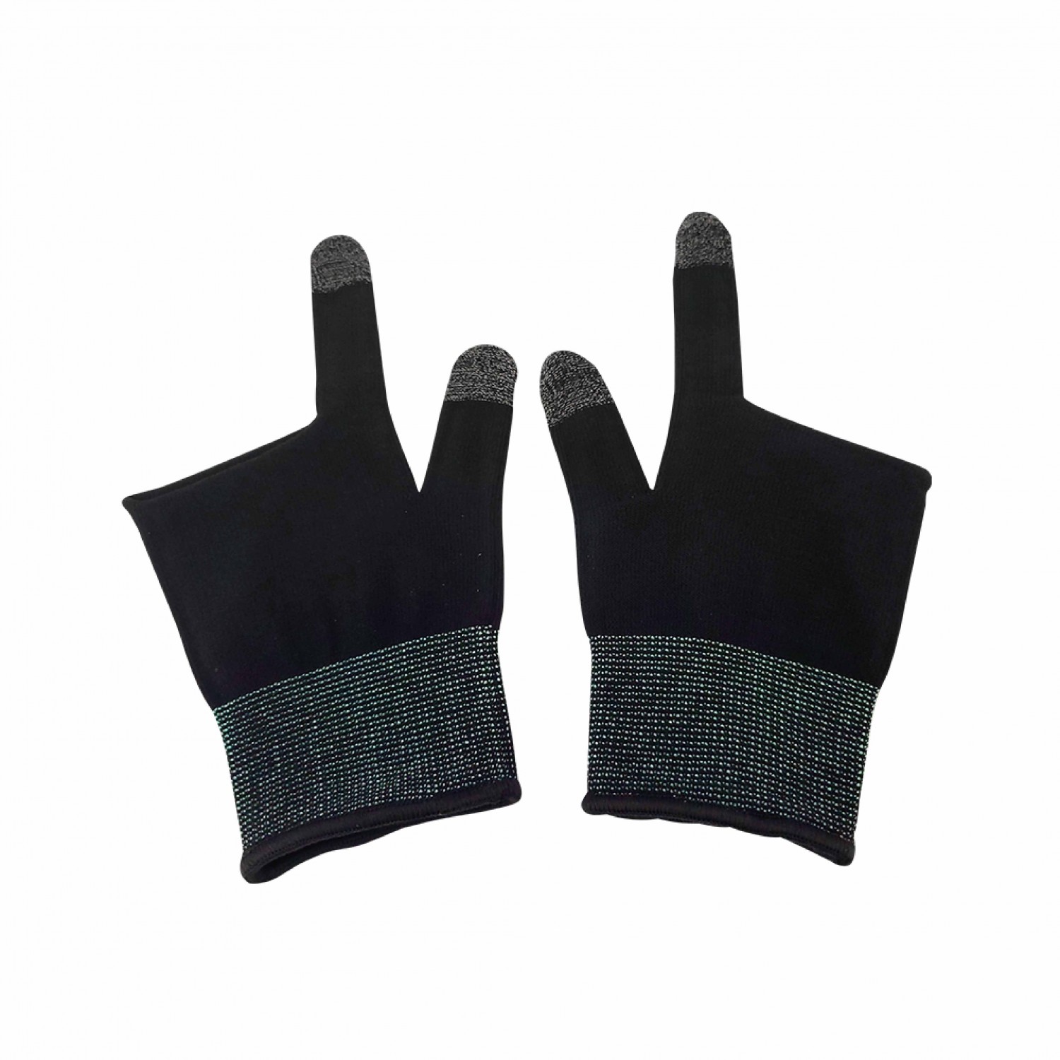 二指露指螢幕觸屏手套｜黑/白｜保暖透氣冬季遊戲手套/吃雞防滑觸頻神器