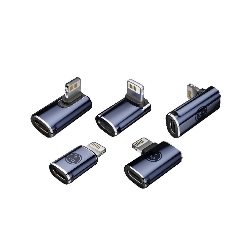Type-C母轉Lightning公轉接頭｜27W-PD快速充電/480Mbps高速傳輸/支援Emarker晶片線材