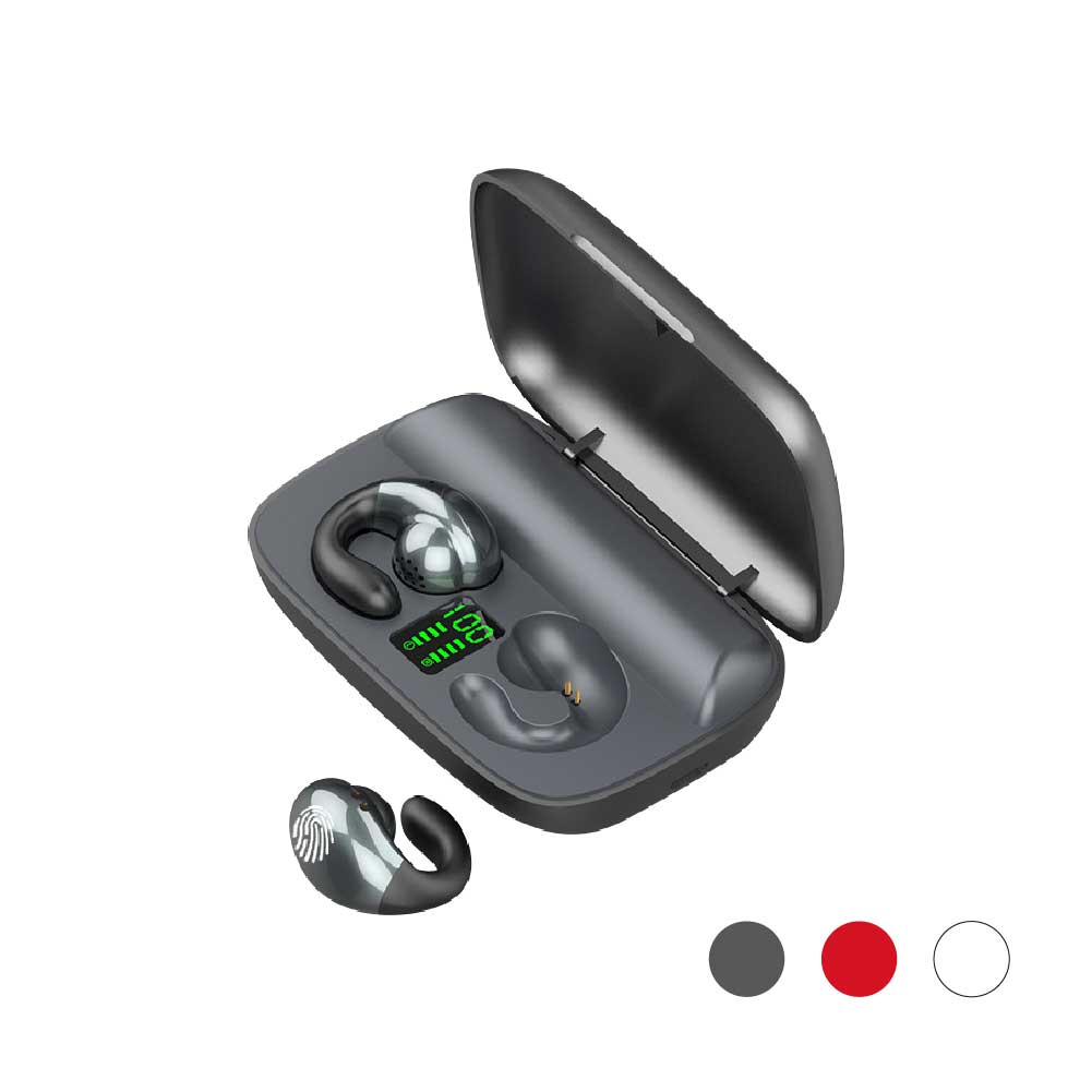 AMOI觸控無線藍芽5.2耳機｜不入耳/耳夾式 雙耳迷你耳機