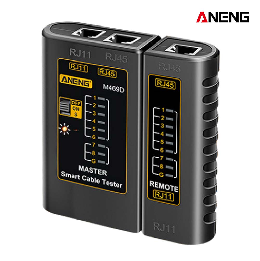 ANENG 多功能網路線測試儀｜黑/橘｜SY-M469D