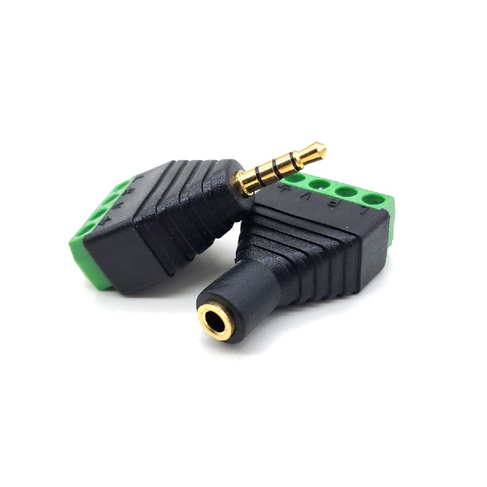 免焊接 3.5mm音源轉綠色端子|一環2節/二環3節/三環4節|2Pin/3Pin/4Pin端子 免焊接 3.5mm音源轉綠色端子|一環2節/二環3節/三環4節|2Pin/3Pin/4Pin端子