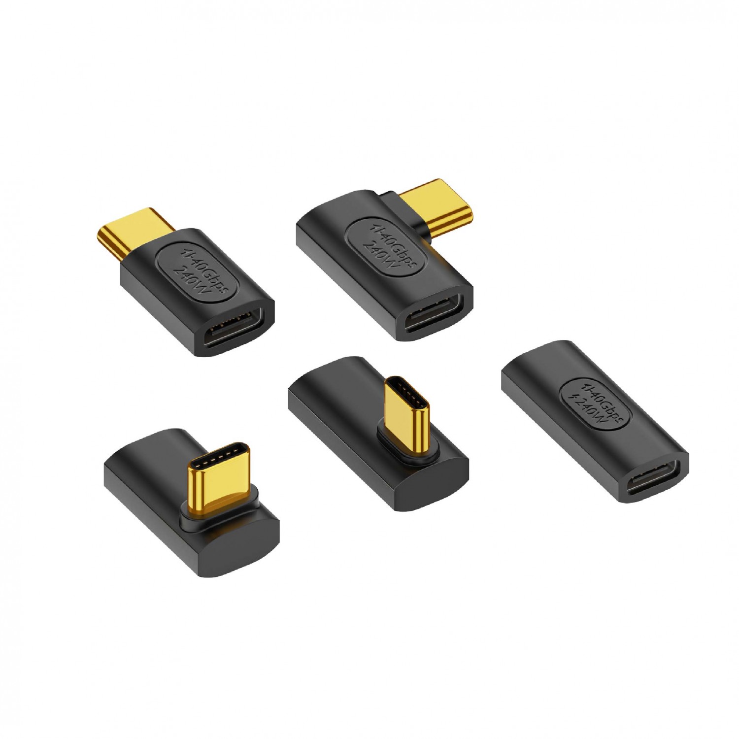 Type-C 公對母轉接頭｜240W/40Gbps/8K@60Hz