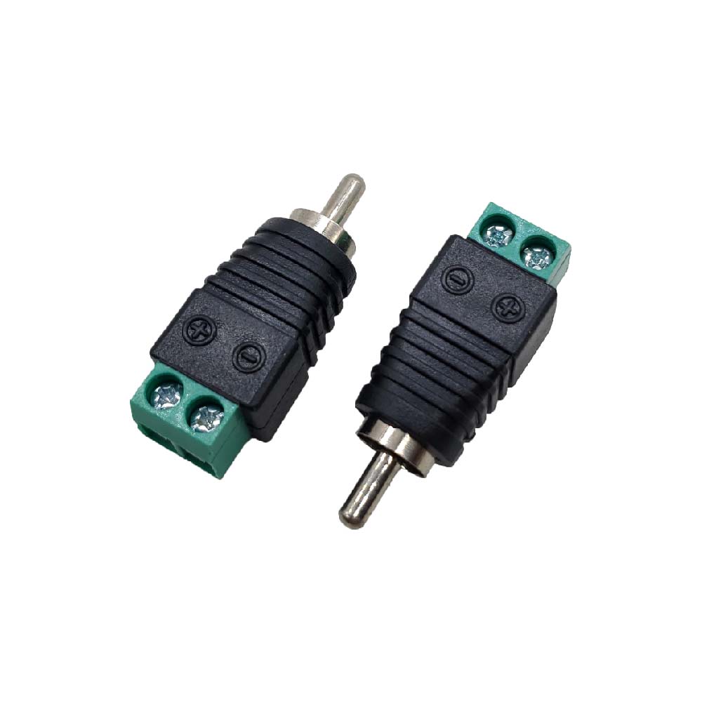 免焊接 RCA蓮花公頭 轉 2Pin端子