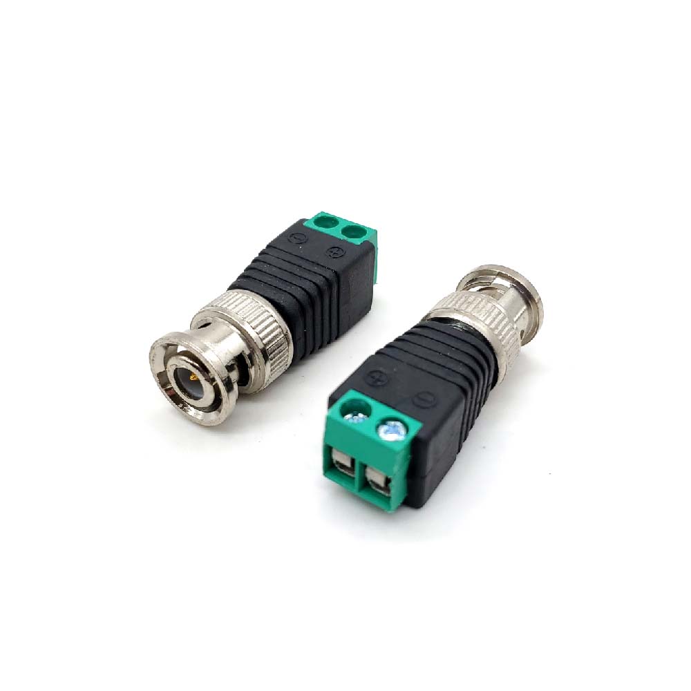 免焊接 BNC轉2Pin端子