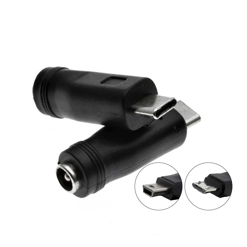 DC 轉 Type-C/Micro/Mini USB轉接頭