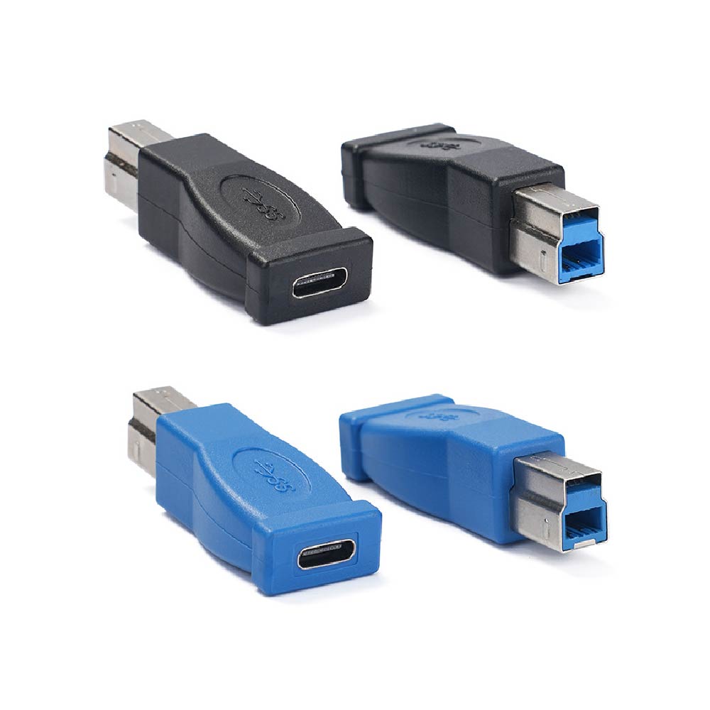 TypeC轉USB-B公母數據轉接頭-安卓蘋果WINDOWS均適用