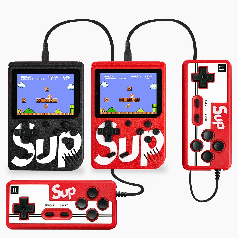SUP掌上復古遊戲機400合一｜黑/紅