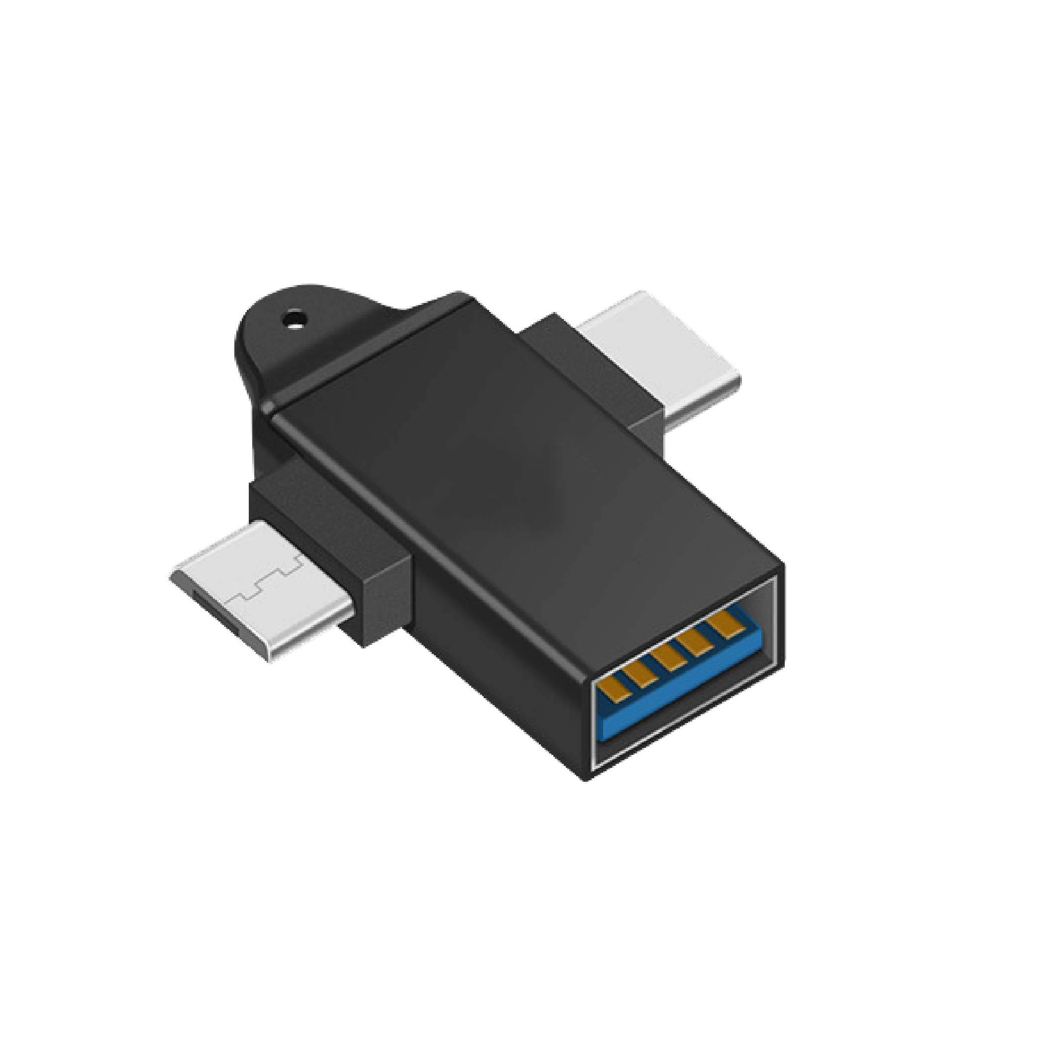 Type-C+Micro 轉 USB 二合一OTG轉接頭