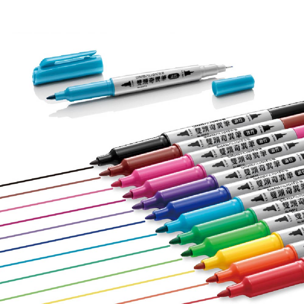 雄獅685雙頭油性麥克筆跟奇異筆｜單隻售