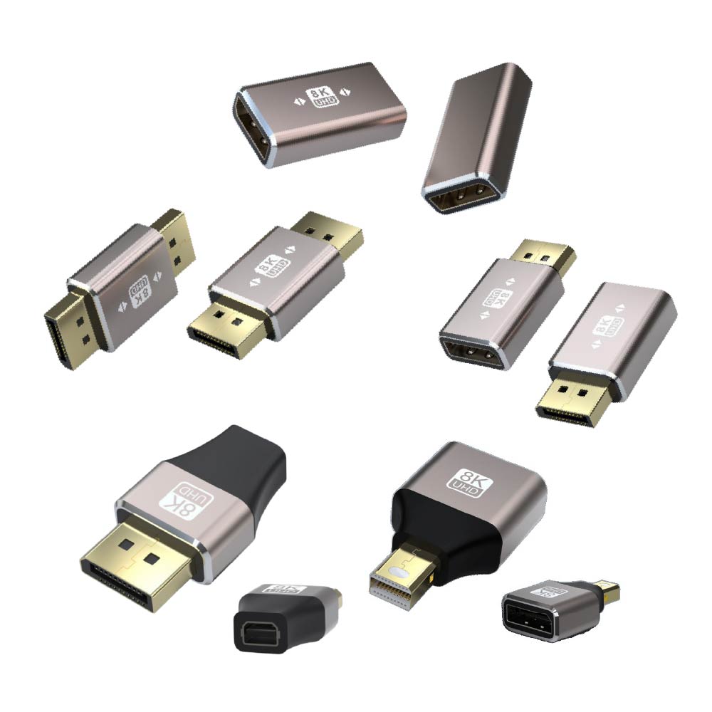 DP/Mini DP公母轉接頭｜8K@60Hz