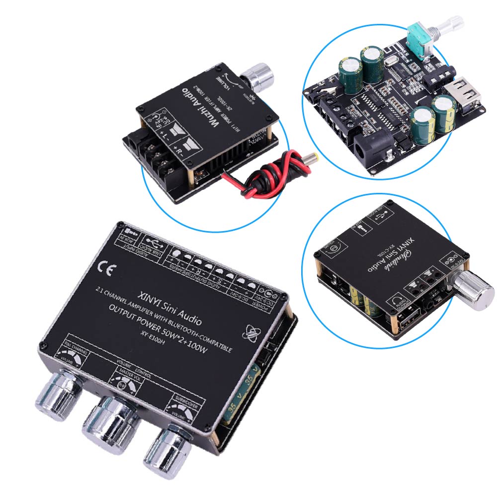 10W~200W 迷你5.0數字功放板｜可濾雜訊