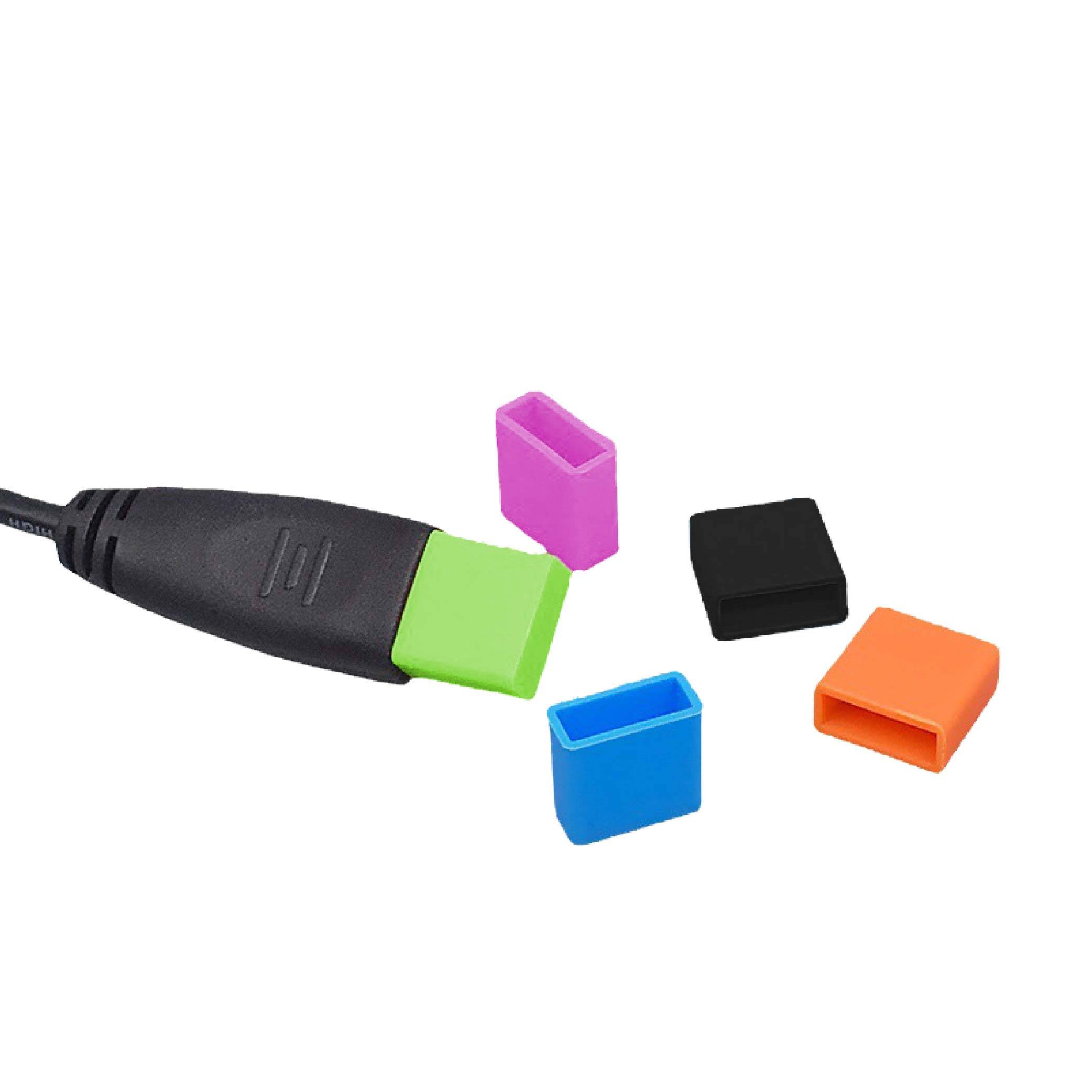 USB 公頭防塵保護套｜軟矽膠/硬PE
