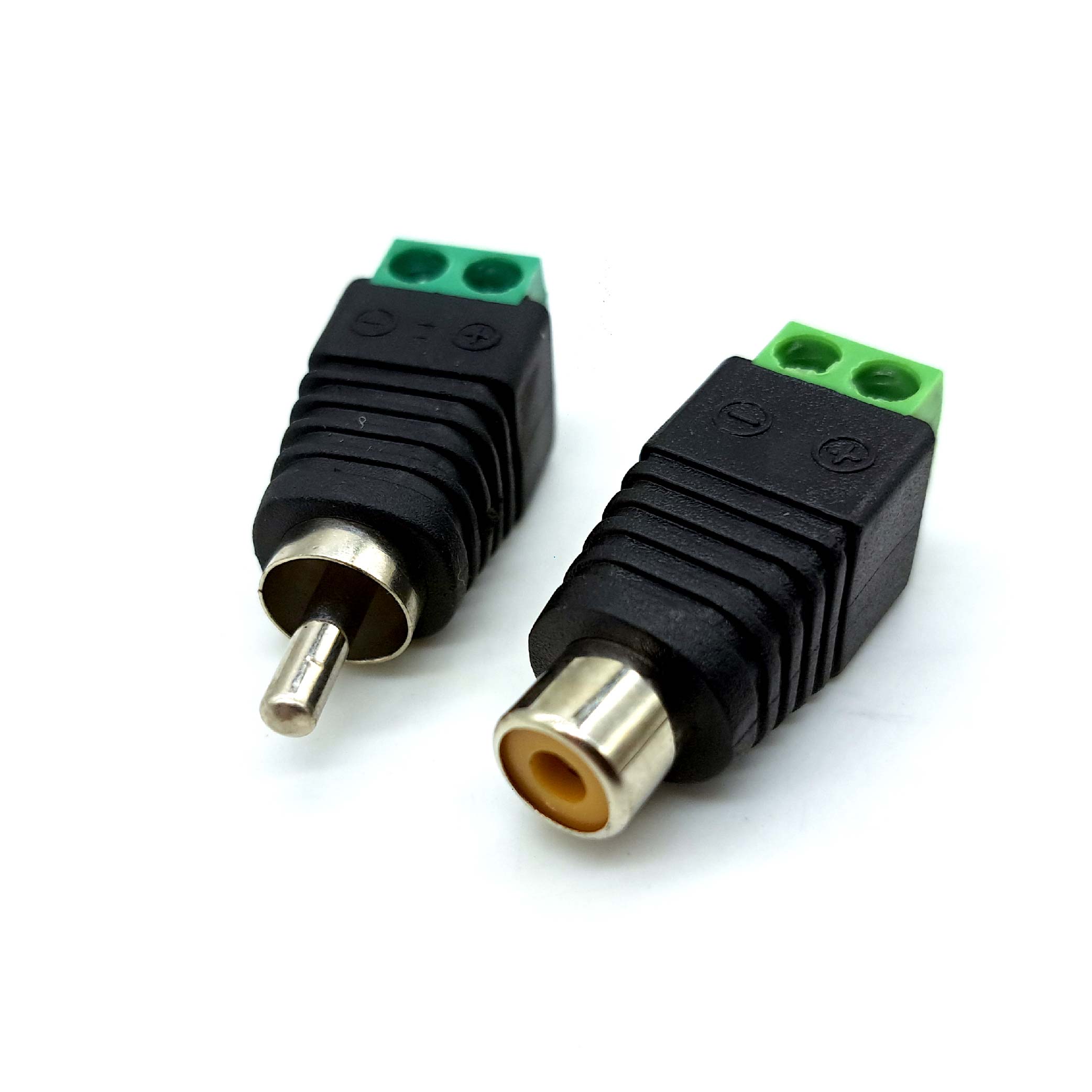 免焊接 RCA蓮花公頭 轉 2Pin端子 免焊接 RCA蓮花公頭 轉 2Pin端子