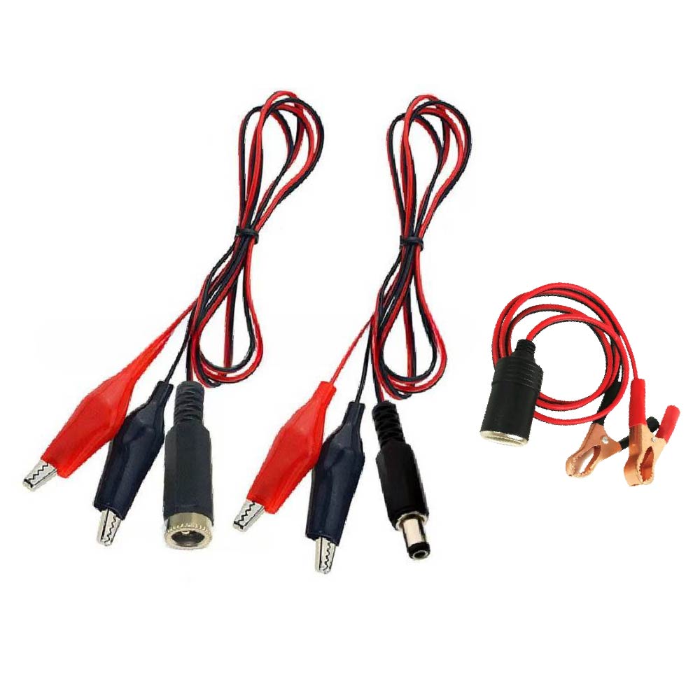 鱷魚夾轉DC/車用點菸器測試線｜適用電源供應/充電測試/維修用途