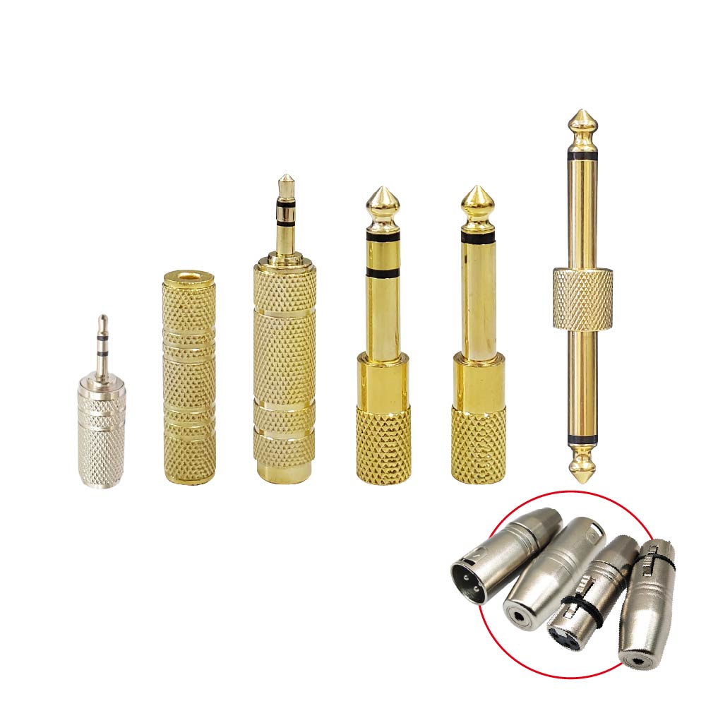 音源轉接頭｜XLR/6.5(6.35mm)/3.5mm/2.5mm｜鍍金純銅