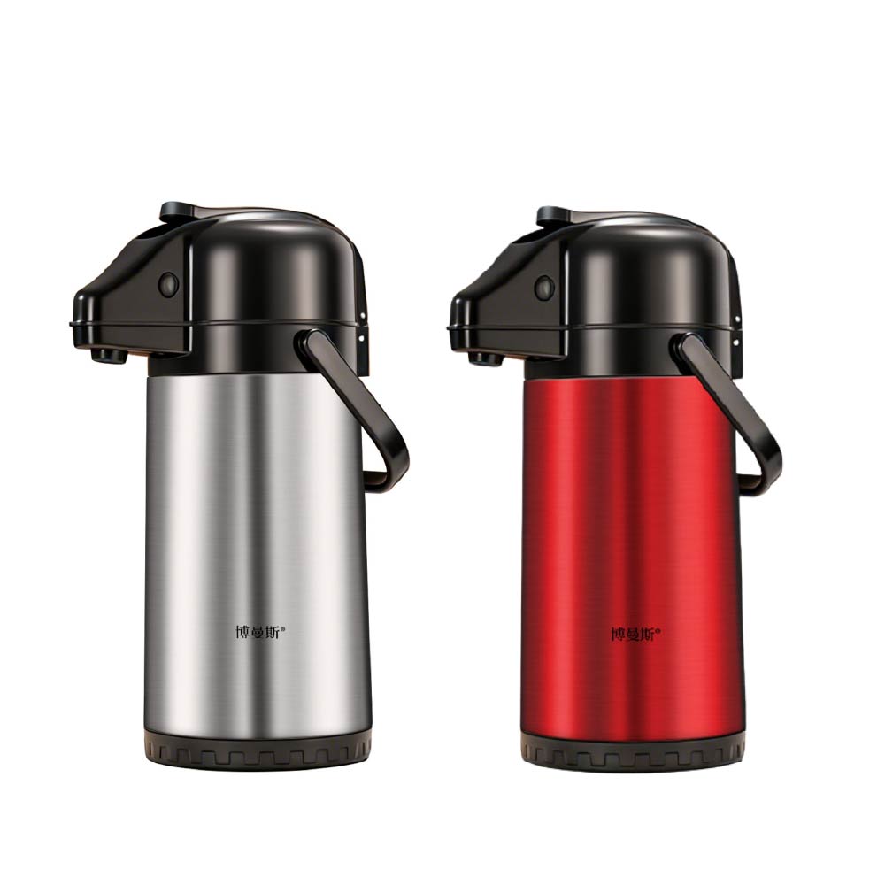 德國品牌博曼斯BOMS按壓2500毫升寬口超大保溫瓶