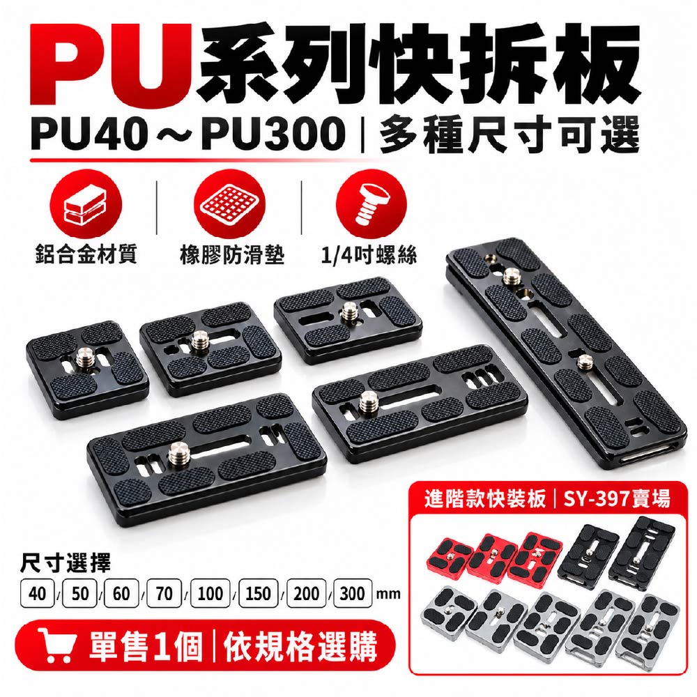 PU系列快拆板｜PU40~PU300