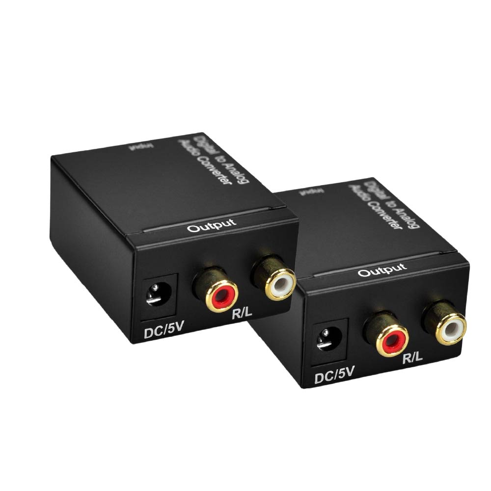 光纖轉類比/光纖轉AV｜附贈光纖線&DC電源線