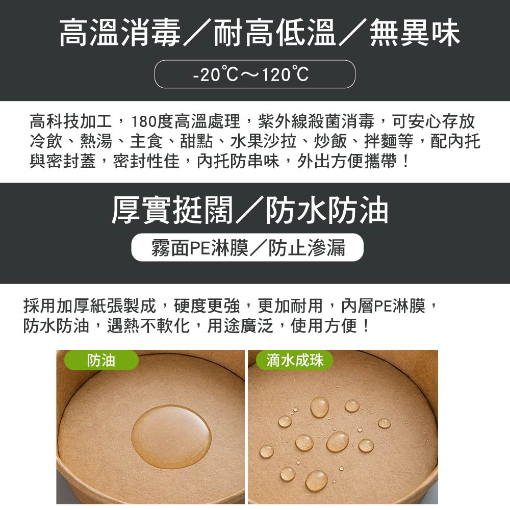 免洗 加厚圓形牛皮紙餐盒 免洗 加厚圓形牛皮紙餐盒