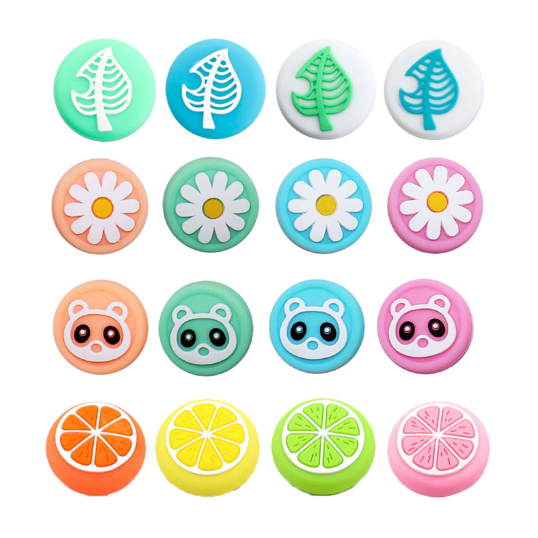 Switch 趣味蘑菇頭保護套｜動物森友會/檸檬/花朵