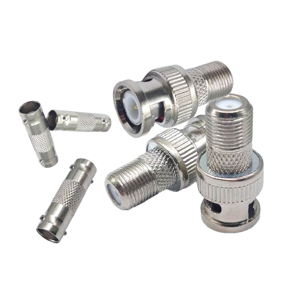 BNC監控公轉F母/母轉母接頭/轉換頭｜鋅合金/全銅｜雙通頭｜高清安防監視器專用/同軸電纜