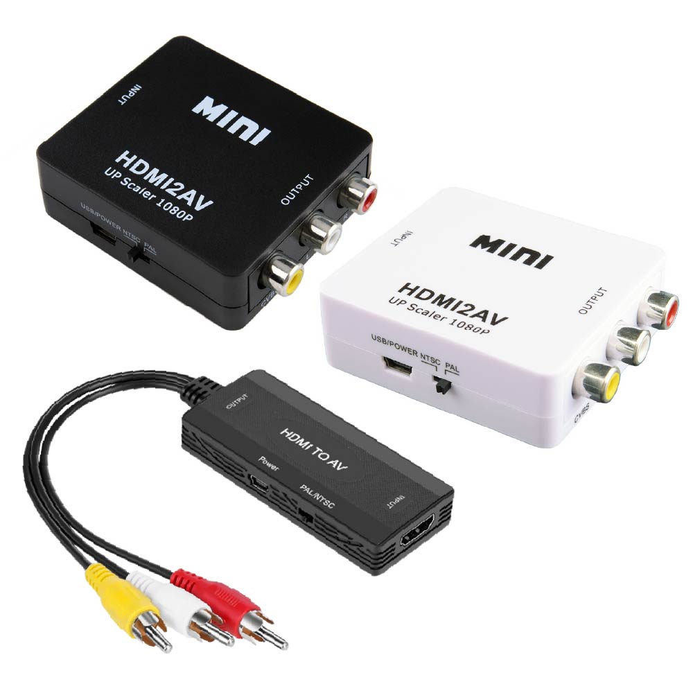 HDMI轉AV 影音轉接盒｜1080P